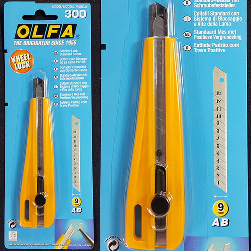 OLFA 300 올파 커터칼 9mm 도배칼 벽지 장판 컷터칼 사무용품